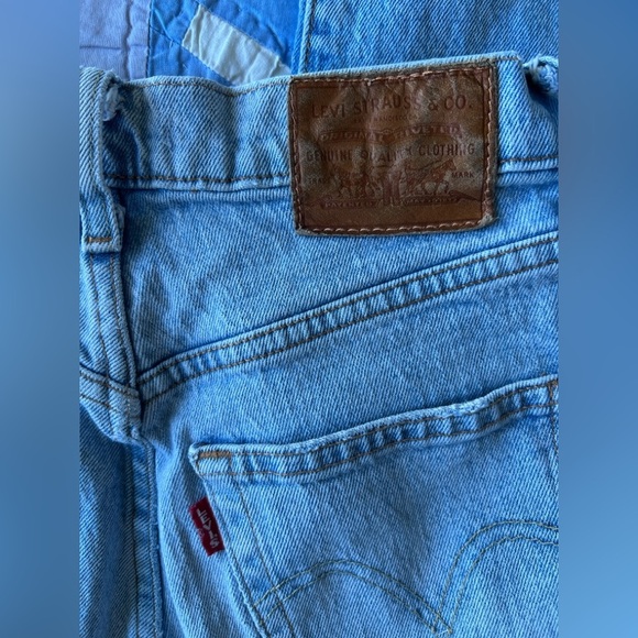 Levi's 501 Womens High-Waisted Rib Cage Straight-leg Blue Denim Jeans 26 - Picture 10 of 12